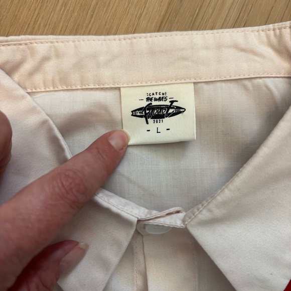 FYDUDE Catch The Waves Western Style Short Sleeve Shirt Men's L - Picture 4 of 10